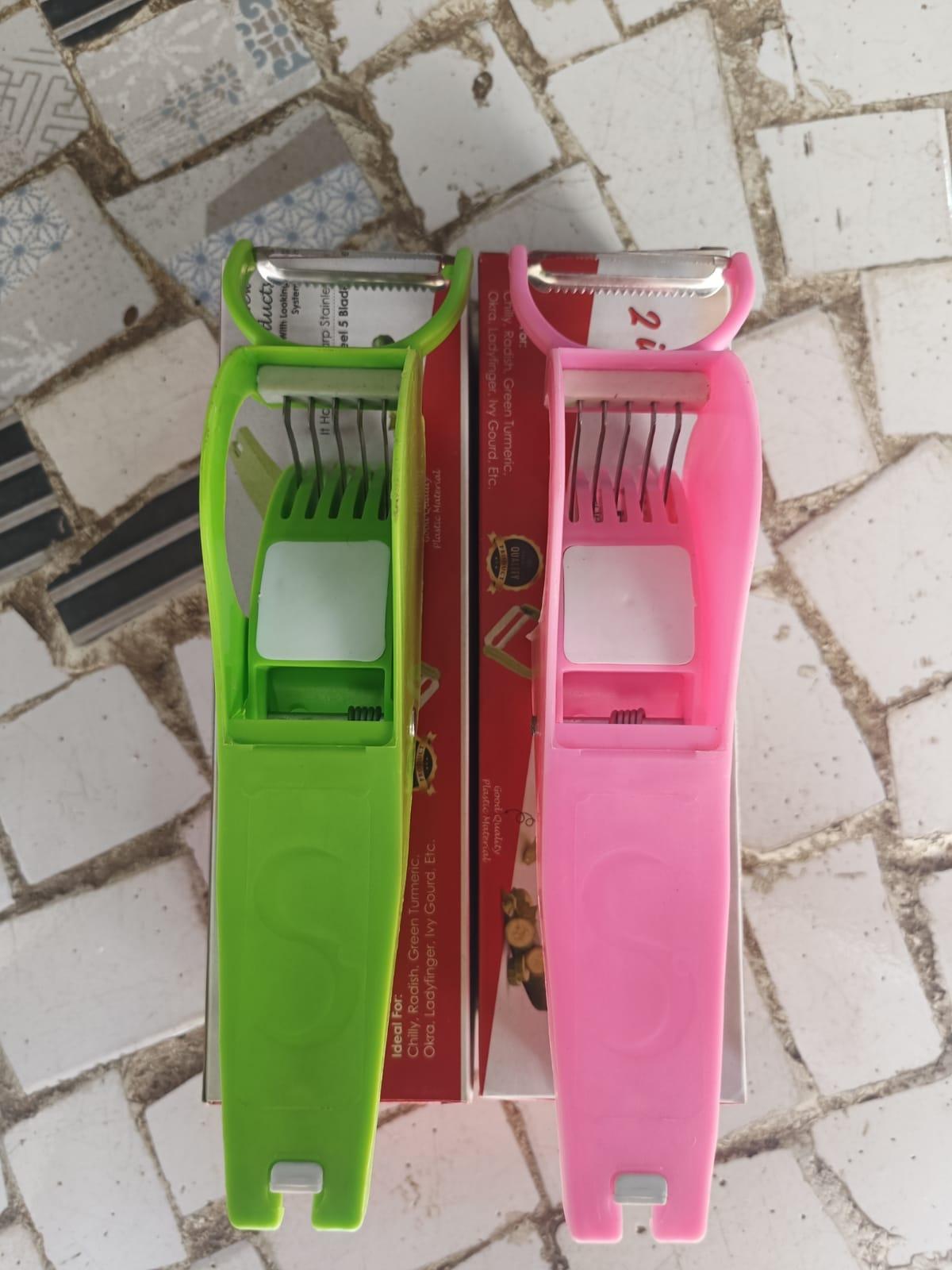 Plastic 2 in 1 Vegetable & Fruit Multi Cutter