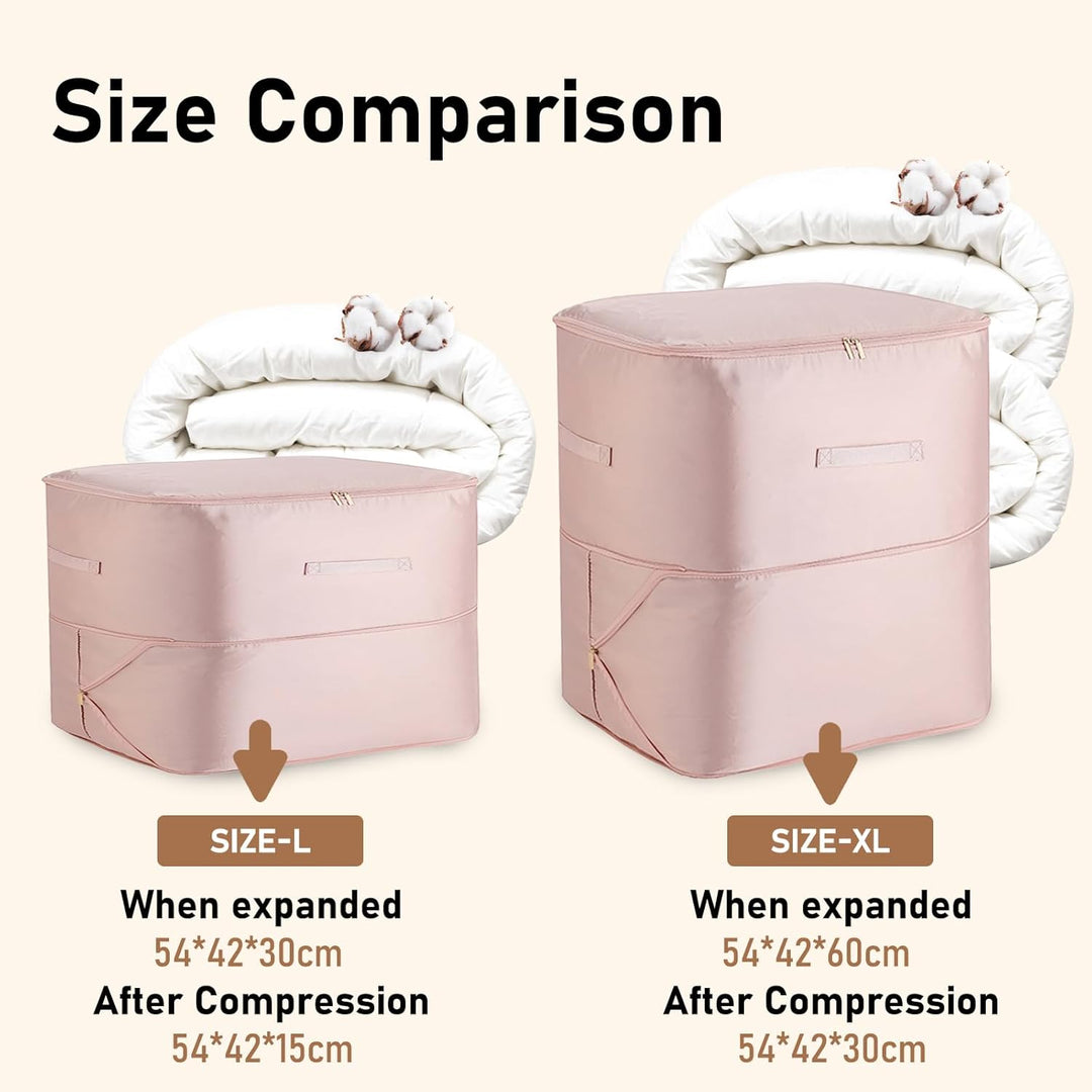 Storage Space Saving Self Compression Organizer