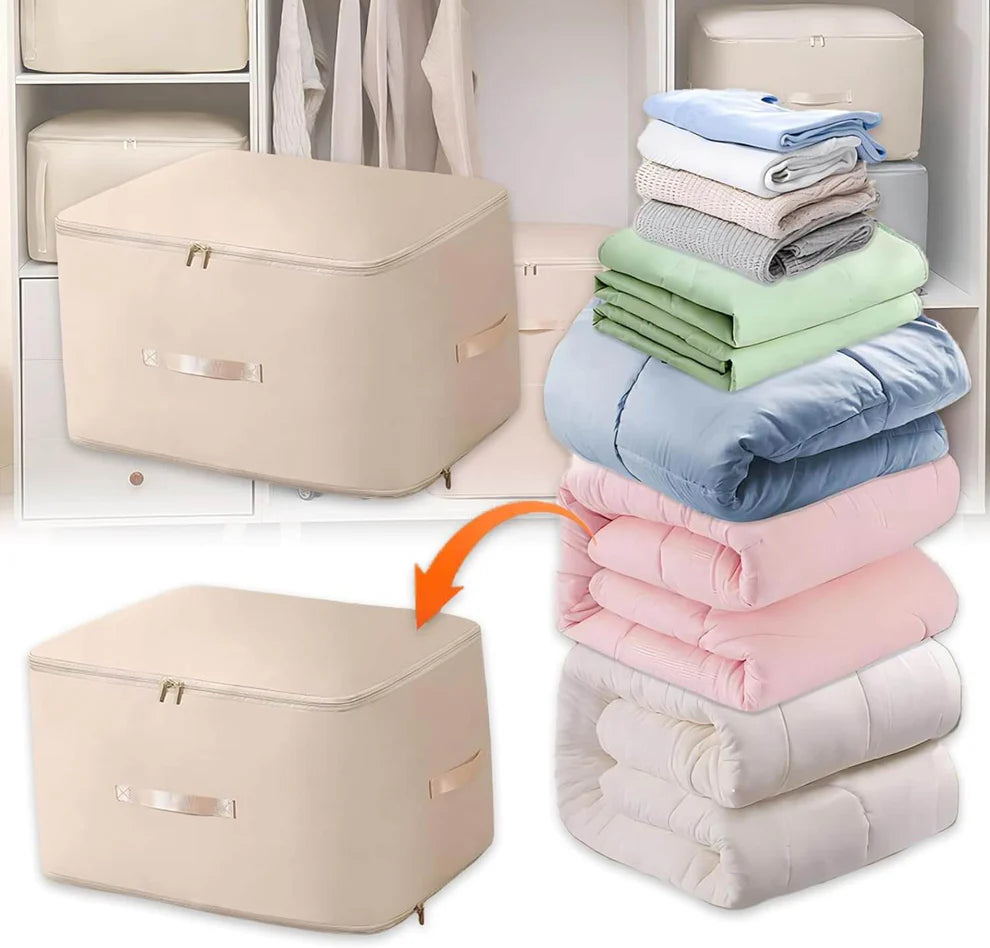 Storage Space Saving Self Compression Organizer